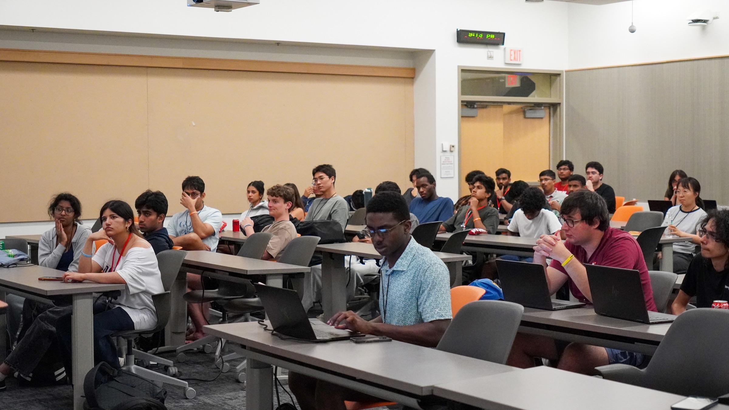 Hackers attending a VTHacks 14 workshop